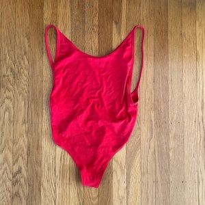 Aritzia TNA bright red bodysuit in medium